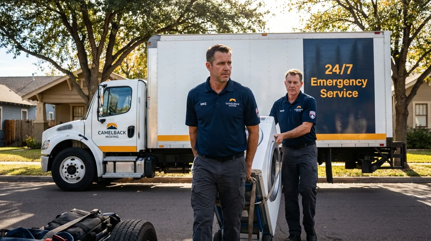 CamelBack Moving crew loading furniture in Columbia City, IN